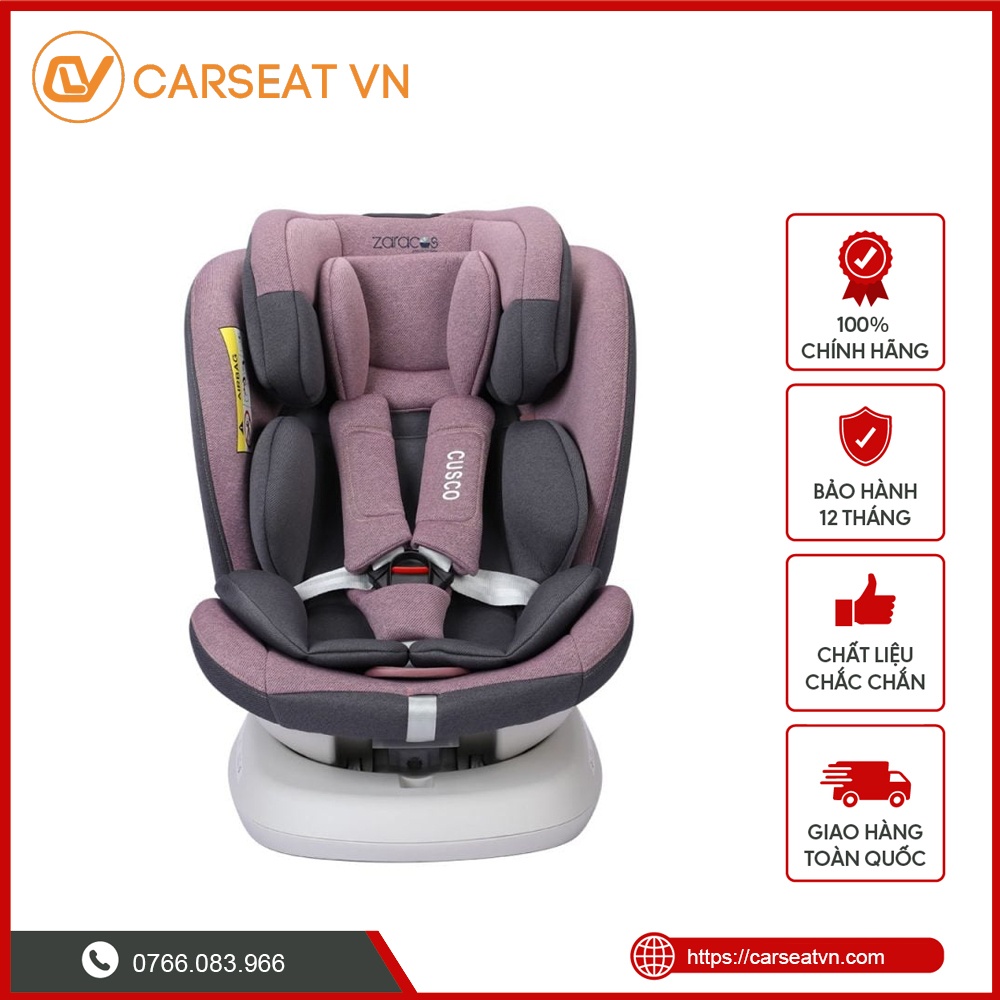 Ghế ô tô cho bé Zaracos Cusco 6406 ISOFIX xoay 360° 7 Ghế ô tô cho bé Zaracos Cusco 6406 ISOFIX xoay 360° - Ảnh 7