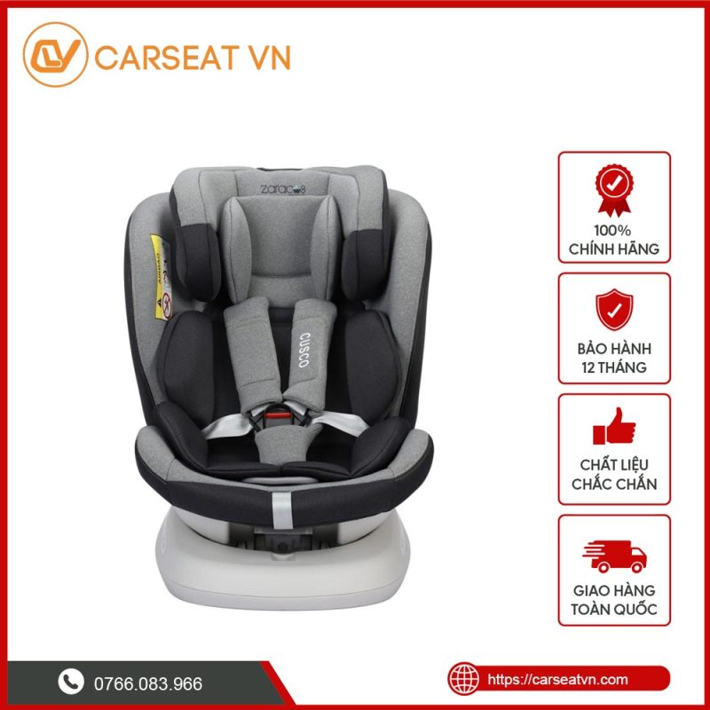 Ghế ô tô Zaracos Cusco 6406 ISOFIX xám